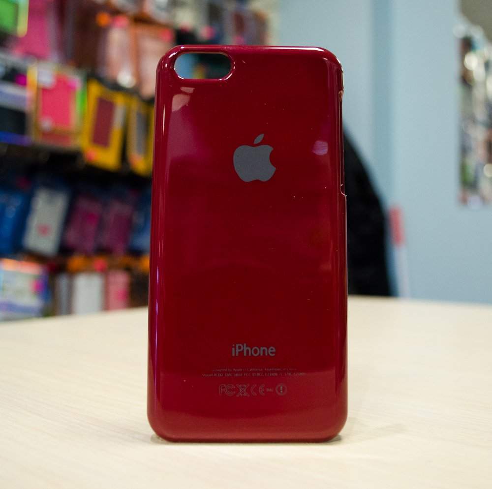 Чехол для iPhone 5c пластик Fashion Case красный