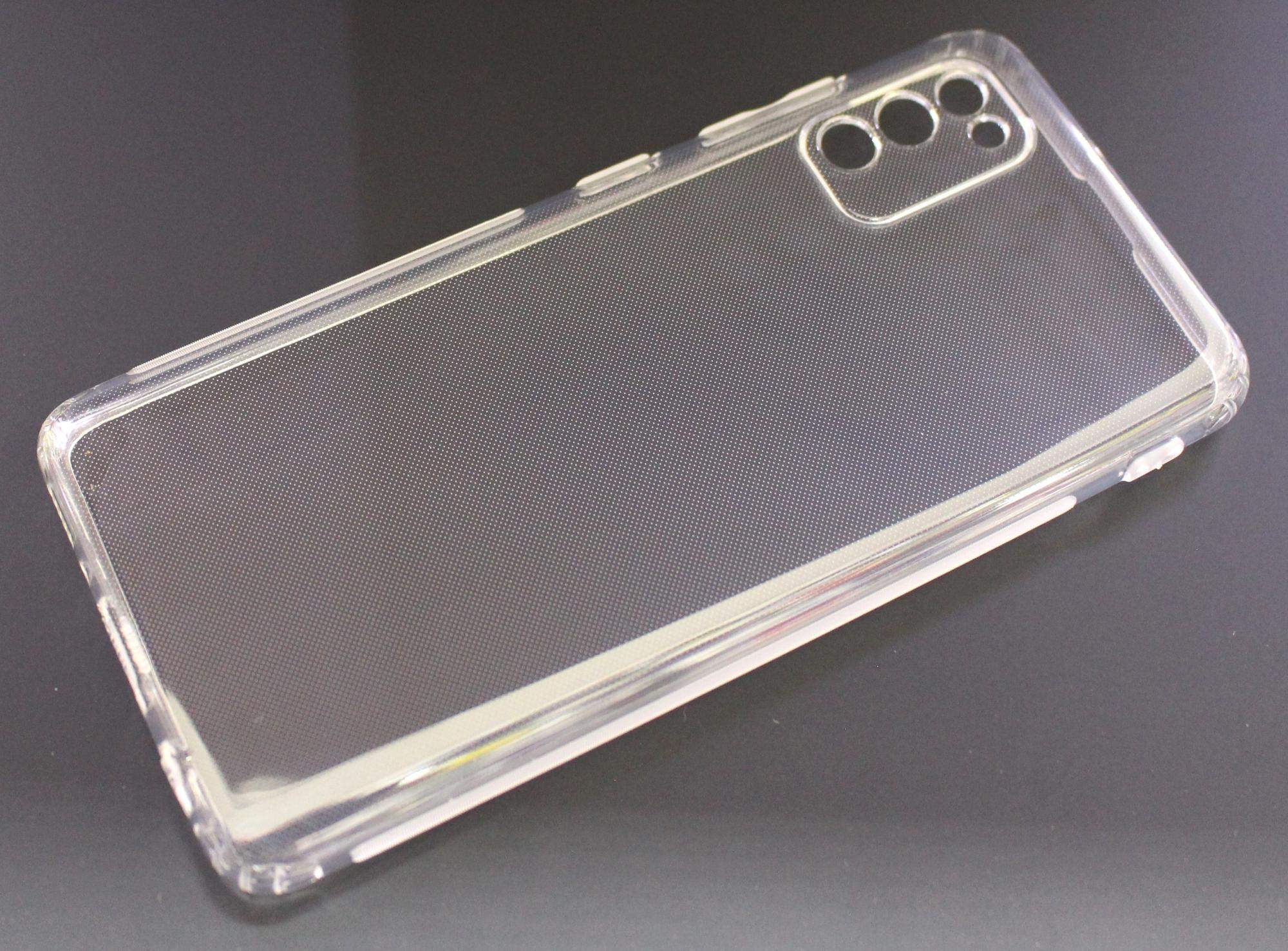 Чехол для Samsung Galaxy A41 силиконовый прозрачный с защитой для камеры