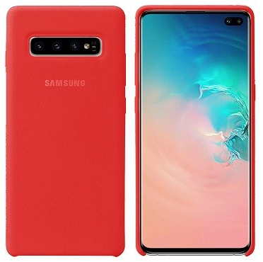 Чехол для Samsung Galaxy S10 Plus Silicone Case красный
