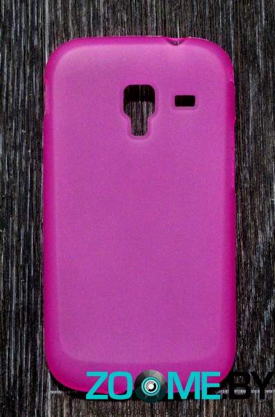Чехол для Samsung i8160 Galaxy Ace 2 силиконовый SMART матовый розовый