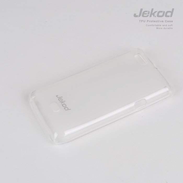 Чехол для Sony Xperia Miro ST23i гелевый Jekod белый (пленка в комплекте)
