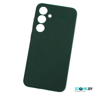 Чехол для Samsung Galaxy S25 Plus Silicone case темно-зеленый