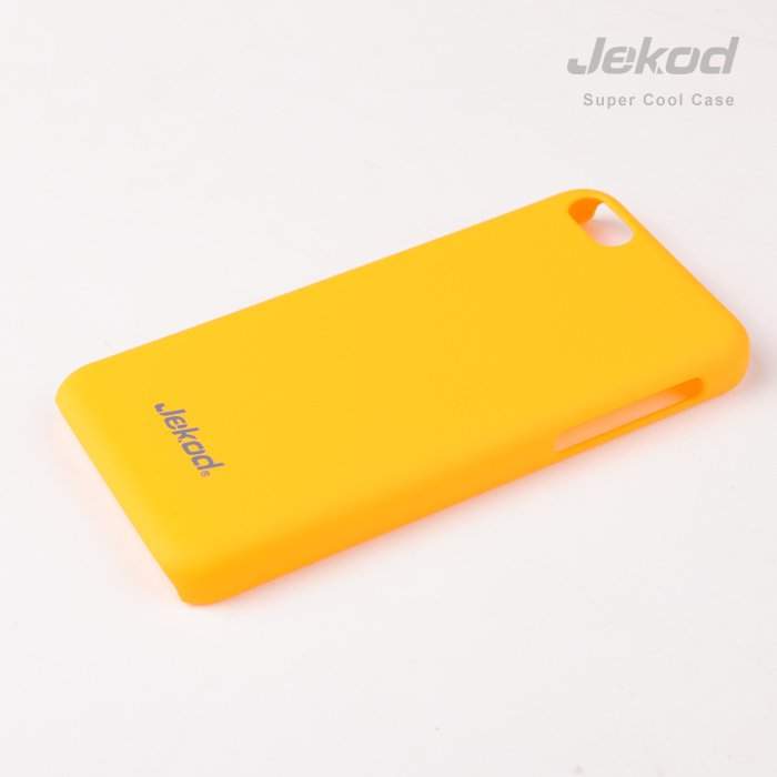 Чехол для iPhone 5c пластик Jekod желтый (пленка в комплекте)