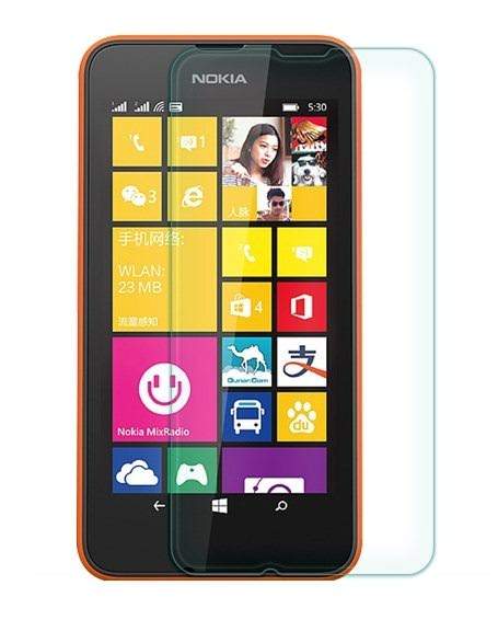 Стеклянная защитная пленка на экран для Nokia Lumia 530 Ainy 0.33мм