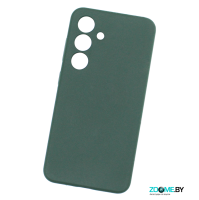 Чехол для Samsung Galaxy S25 Silicone case темно-зеленый