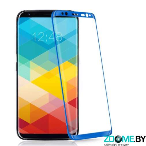 Стекло на весь экран для Samsung Galaxy S7 Glass PRO 3D синее