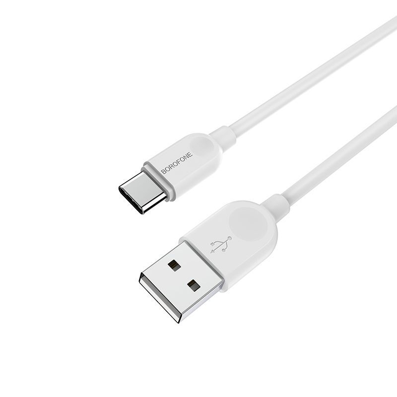 Кабель Borofone BX14 USB Type-C 3 м, белый