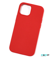 Чехол для iPhone 13 mini Silicone case красный