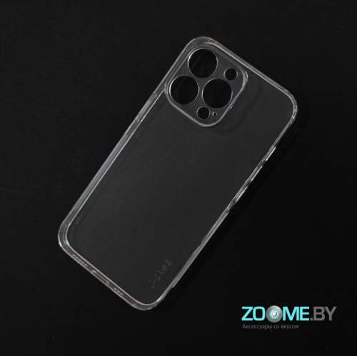 Чехол для Iphone 13 Pro прозрачный J-Case с защитой камеры