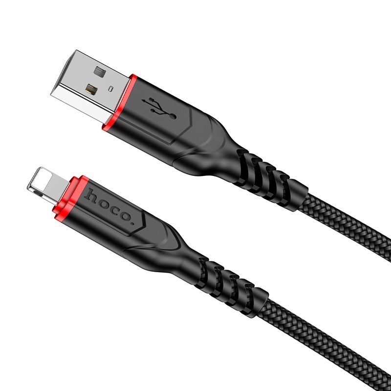 Кабель Hoco X59 USB на Lightning 2.4 A, 2м, чёрный
