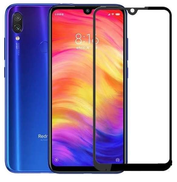 Защитное стекло на экран для Xiaomi Redmi Note 7 Glass Pro черное