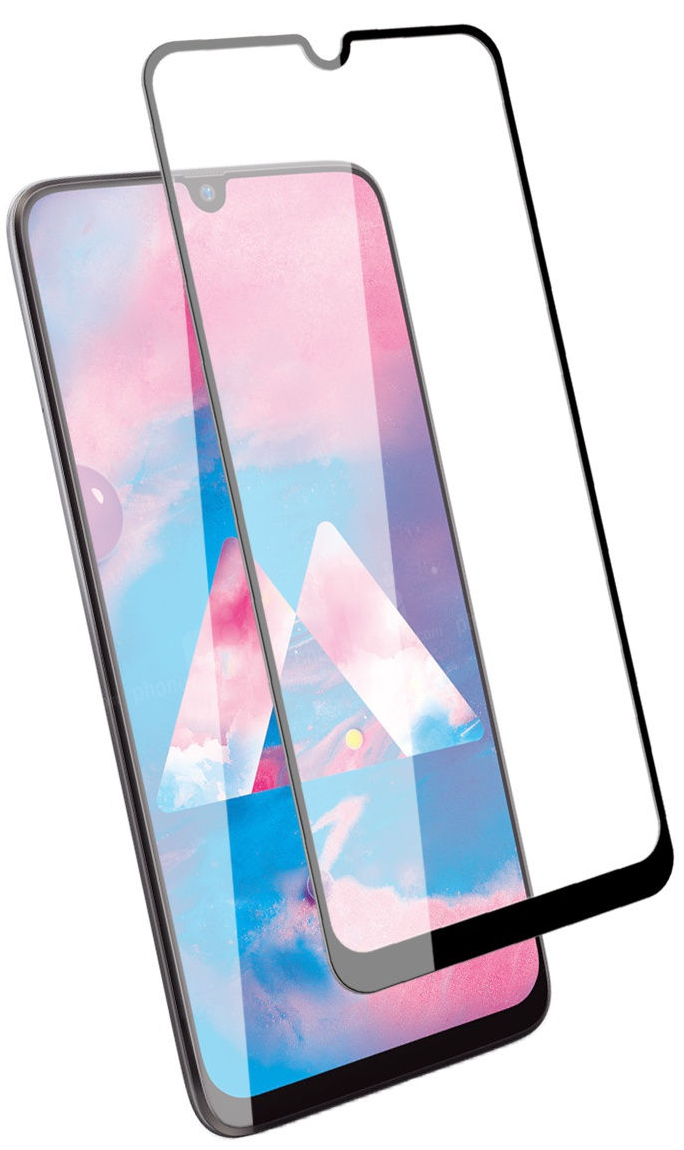 Защитное стекло для Samsung Galaxy M21/M30S Glass Pro черное (клеится по всей поверхности)