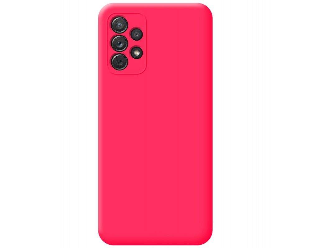 Чехол для Samsung Galaxy A52 5G Silicone Case ярко-розовый