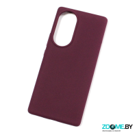 Чехол для Honor 70 Silicone case бордовый
