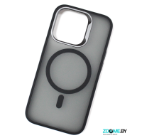 Чехол для iPhone 16 Pro Storebox с MagSafe матовый черный-прозрачный