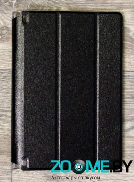 Чехол для Lenovo Yoga Tablet 3 8" книга Trans Cover с прозрачным основание черный