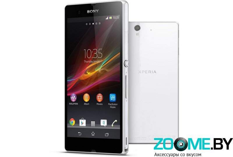 Стеклянная защитная пленка на экран для Sony Xperia Z Glass 0.33мм