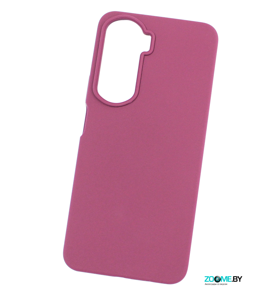 Чехол для Honor 90 Lite Silicone case бордовый