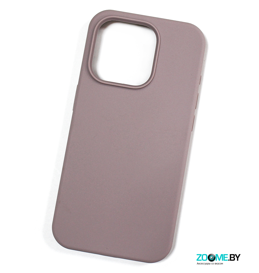 Чехол для iPhone 15 Pro Silicone case бежевый