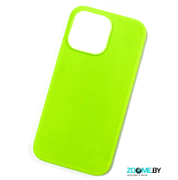 Чехол для iPhone 15 Pro Max Silicone case салатовый