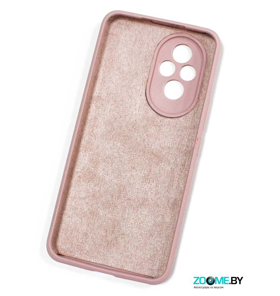 Чехол для Honor 200 Silicone case нежно-розовый