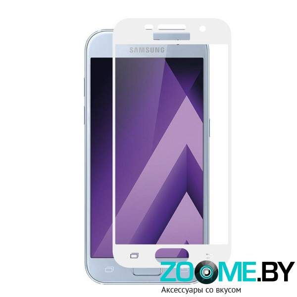 Защитное стекло на весь экран для Samsung Galaxy A5 (2017) Aiwo 0.33мм белое