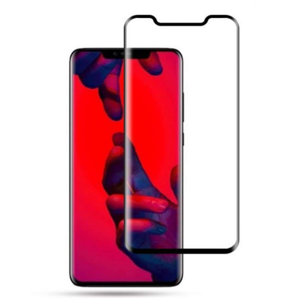 Защитное стекло для Huawei Mate 20 Pro Red Line черное (клеится по всей поверхности)