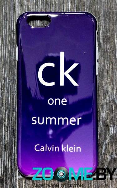 Чехол для iPhone 6 гелевый Calvin Klein фиолетовый